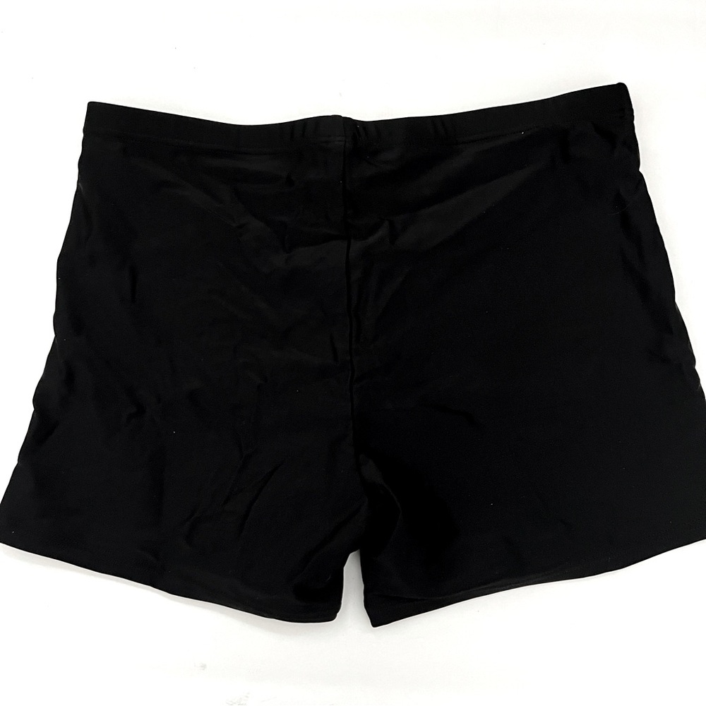 YONIQUE Black Swim Shorts Bottoms Slides L NWT - Picture 3 of 7